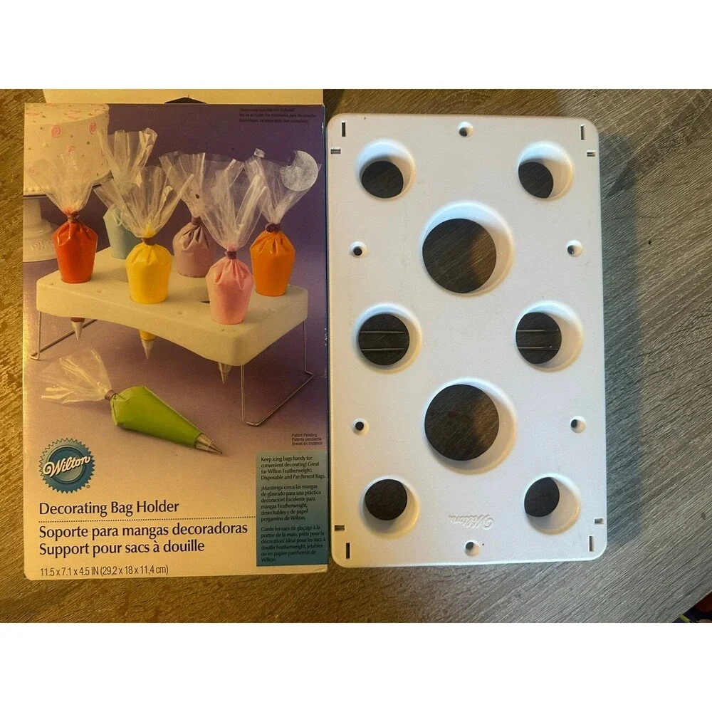 Wilton Icing Decorating Bag Holder/Stand x2